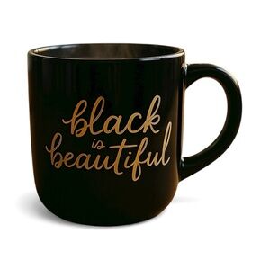 Threshold “Black Is Beautiful” Black Stoneware Mug | 13 oz |